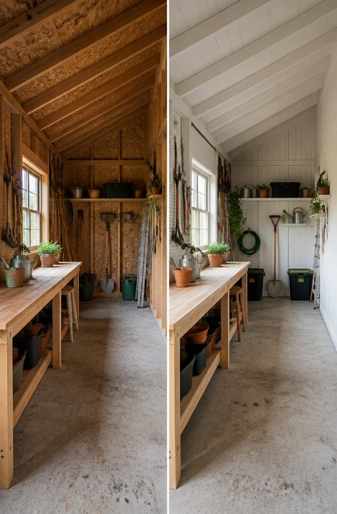 6 Ideas for Your 10x20 Shed Interior: Storage, Layout, and Use 2 Various roof styles of 10x20 sheds highlighting their unique designs.